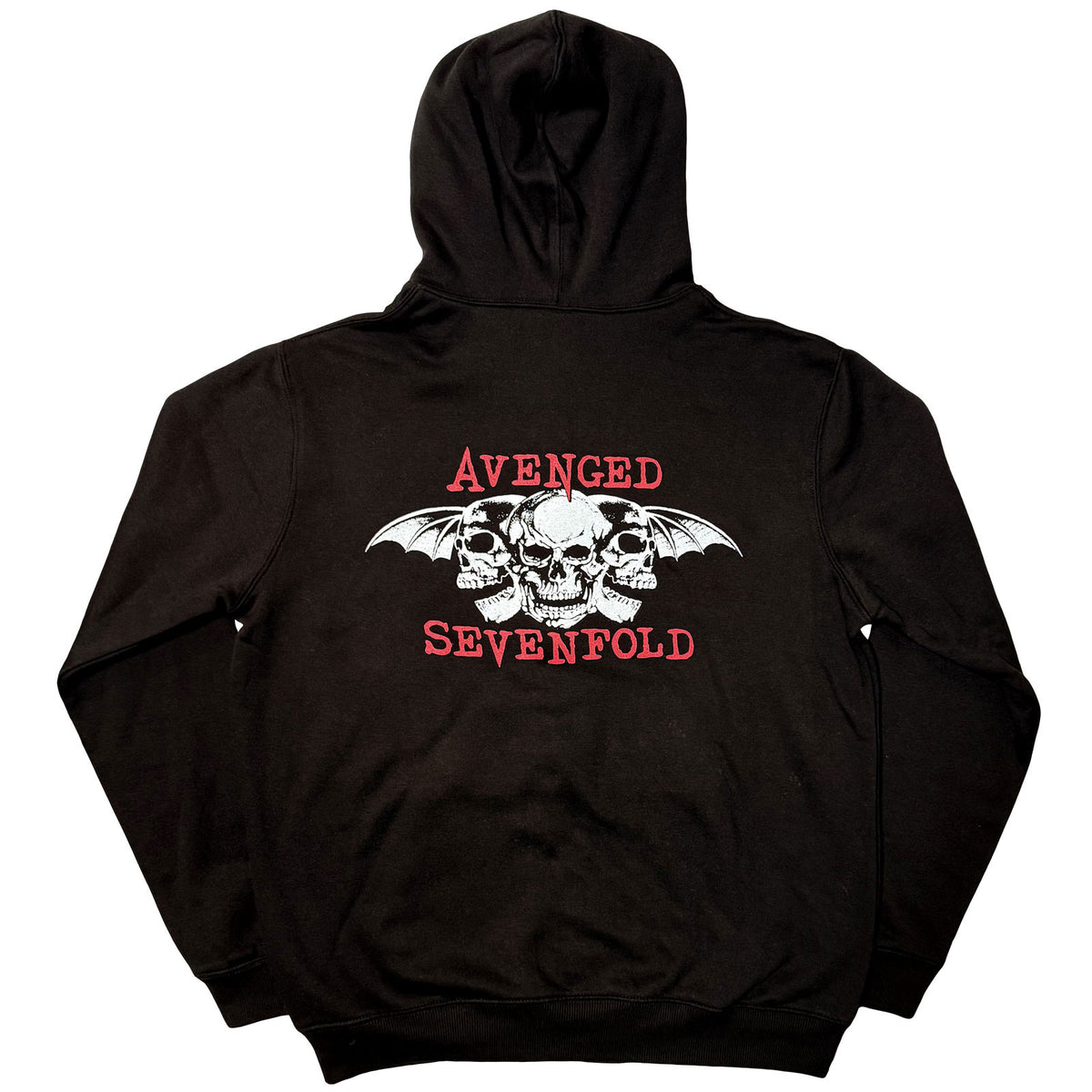 AVENGED SEVENFOLD - DEAD HEAD - Zipped Hoodie Black (Back Print)