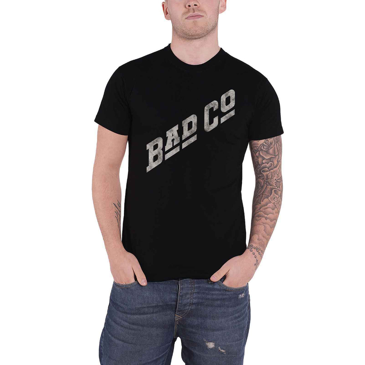 BAD COMPANY - SLANT LOGO - T-Shirt Black