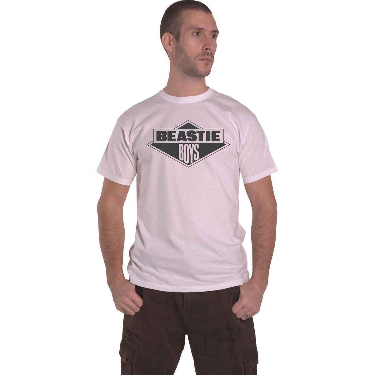 BEASTIE BOYS, THE - B&W LOGO - T-Shirt White