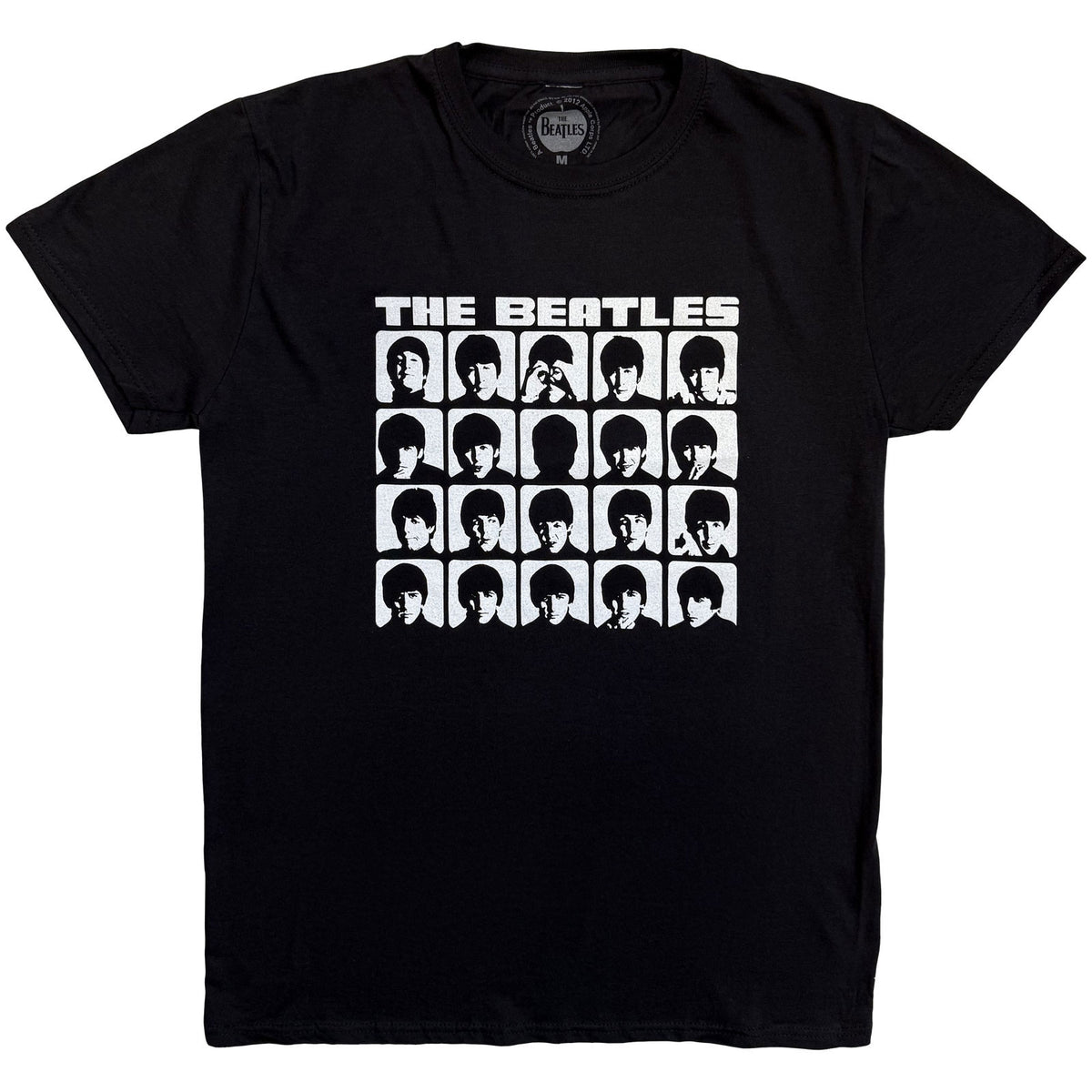 BEATLES, THE - HARD DAYS NIGHT FACES MONO - T-Shirt Schwarz