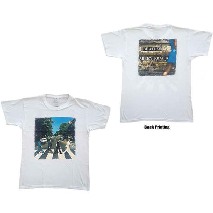BEATLES, THE - VINTAGE ABBEY ROAD - T-Shirt White (Back Print)