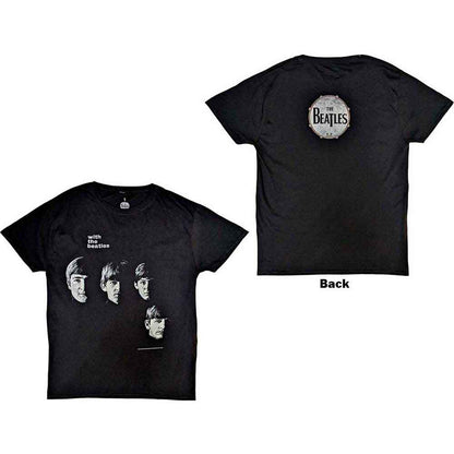 BEATLES, THE - VINTAGE WITH THE BEATLES - T-Shirt Black (Back Print)