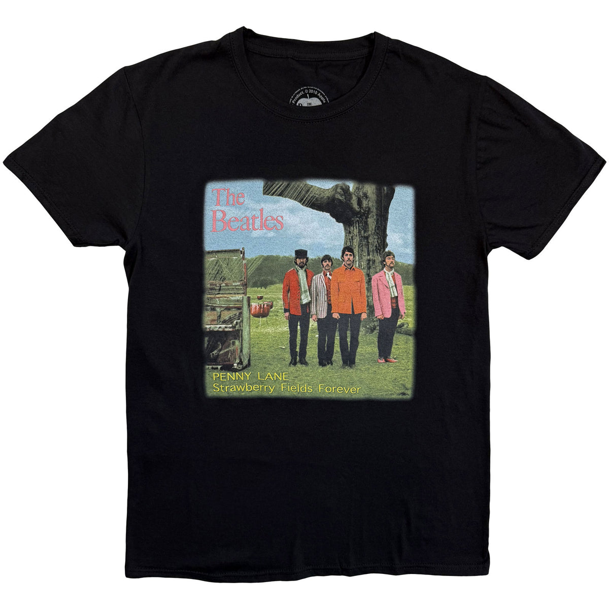 BEATLES, THE - STRAWBERRY FIELDS FOREVER - T-Shirt Black