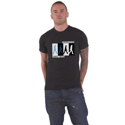 BEATLES, THE - ABBEY ROAD COLOURS CROSSING - T-Shirt Black
