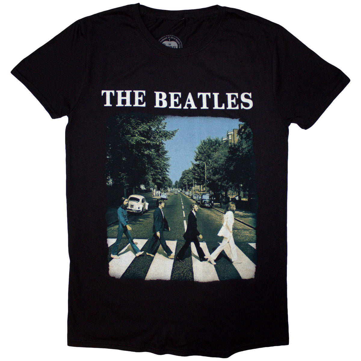 BEATLES, THE - ABBEY ROAD & LOGO - T-Shirt Schwarz