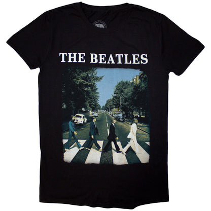 BEATLES, THE - ABBEY ROAD & LOGO - T-Shirt Schwarz
