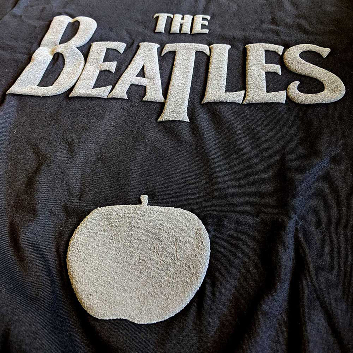 BEATLES, THE - DROP T LOGO & APPLE - T-Shirt Black (Hi-Build)