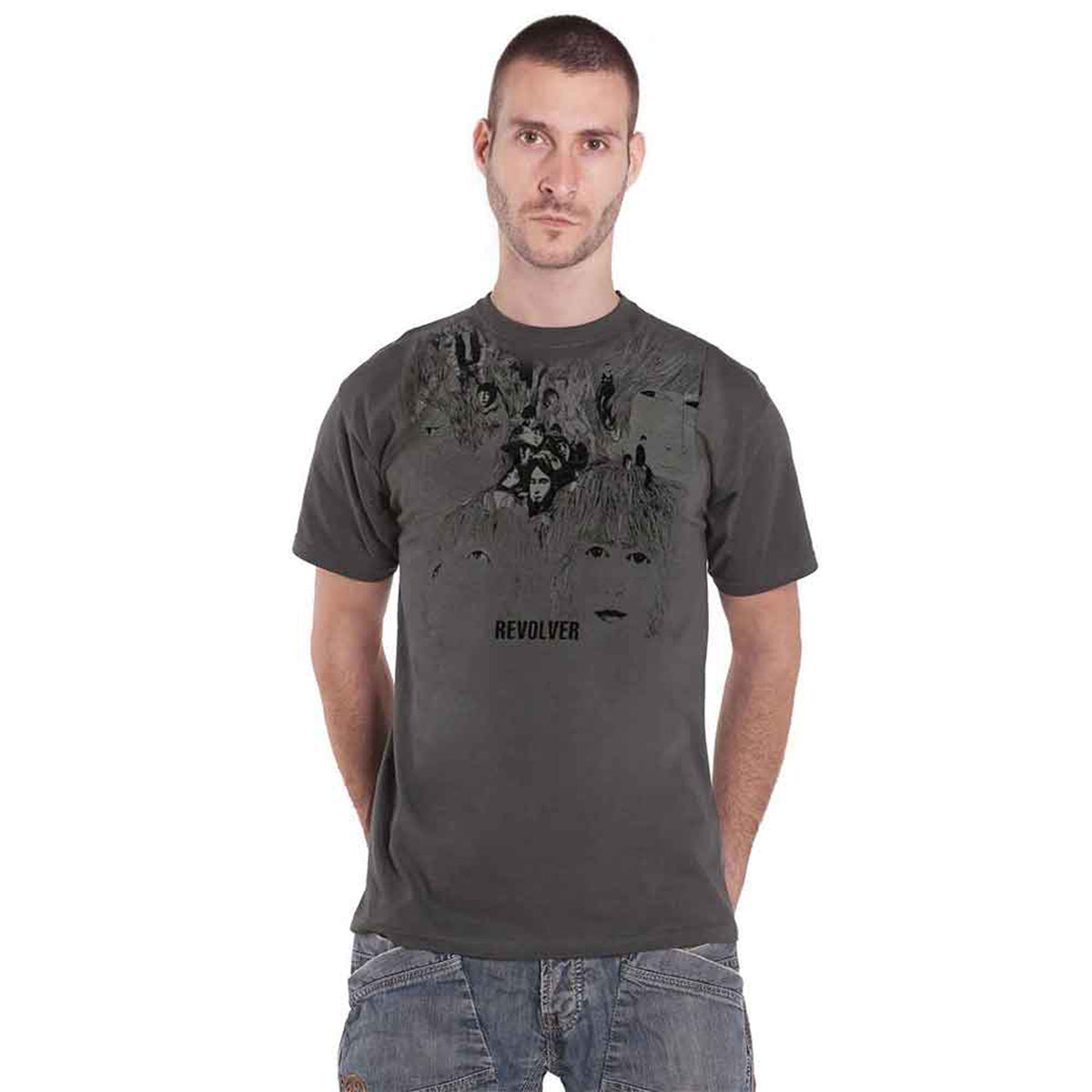 BEATLES, THE - REVOLVER - T-Shirt Grey