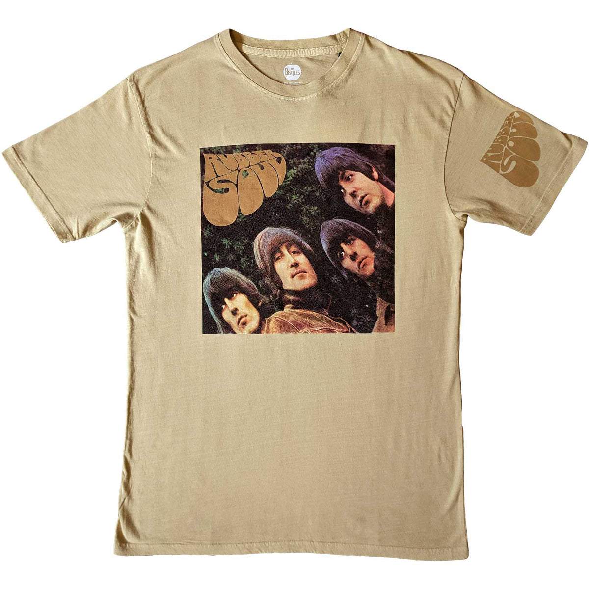 BEATLES, THE - RUBBER SOUL US - T-Shirt Neutral (Sleeve Print)