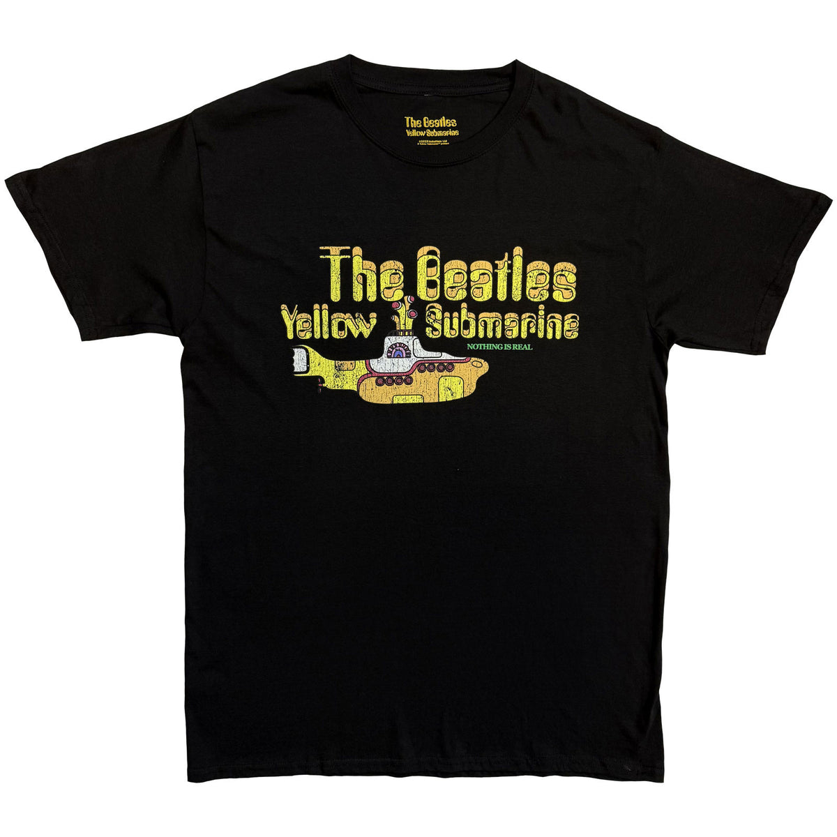 BEATLES, THE - NOTHING IS REAL - T-Shirt Black