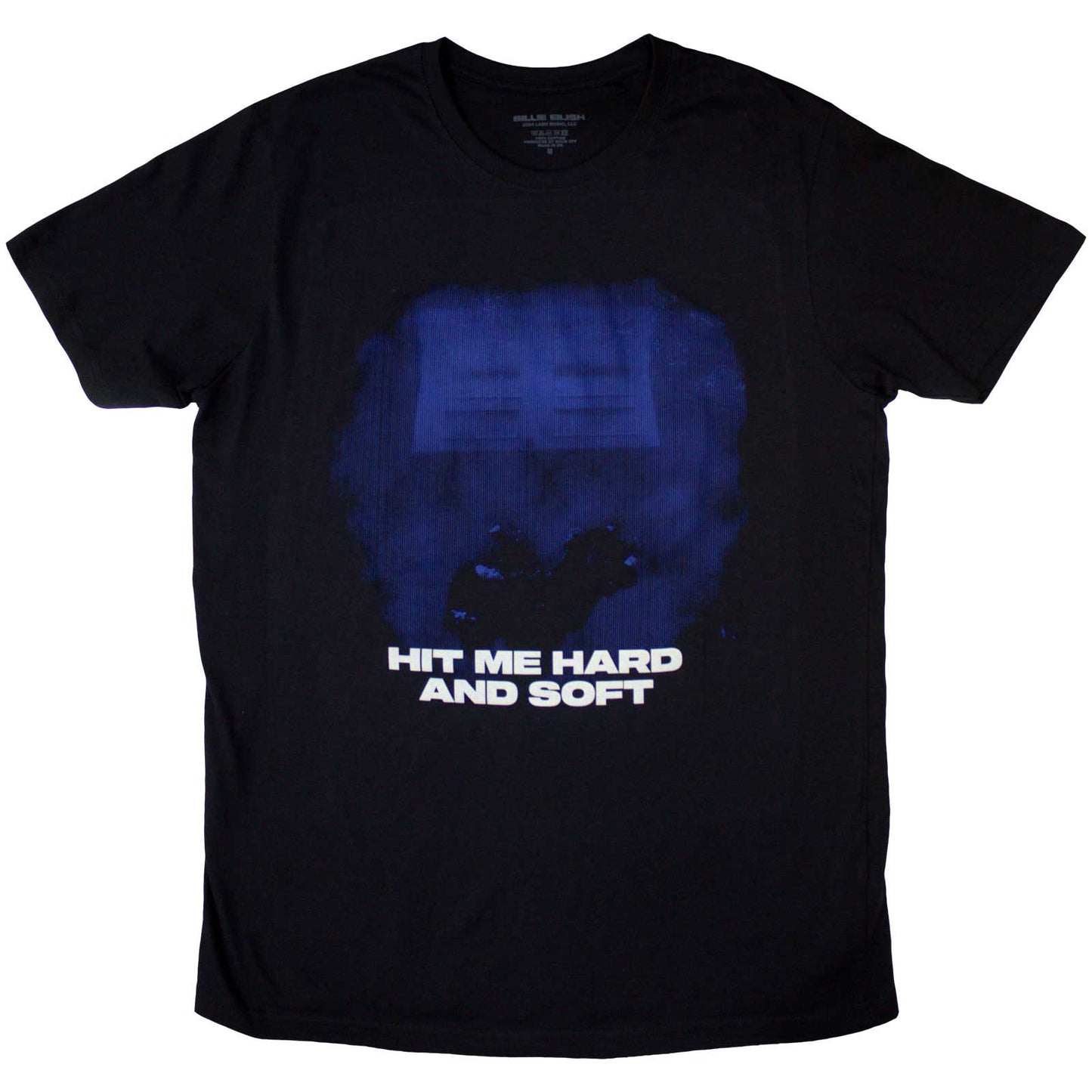 BILLIE EILISH - HIT ME HARD AND SOFT BLUE LINES - T-Shirt Black