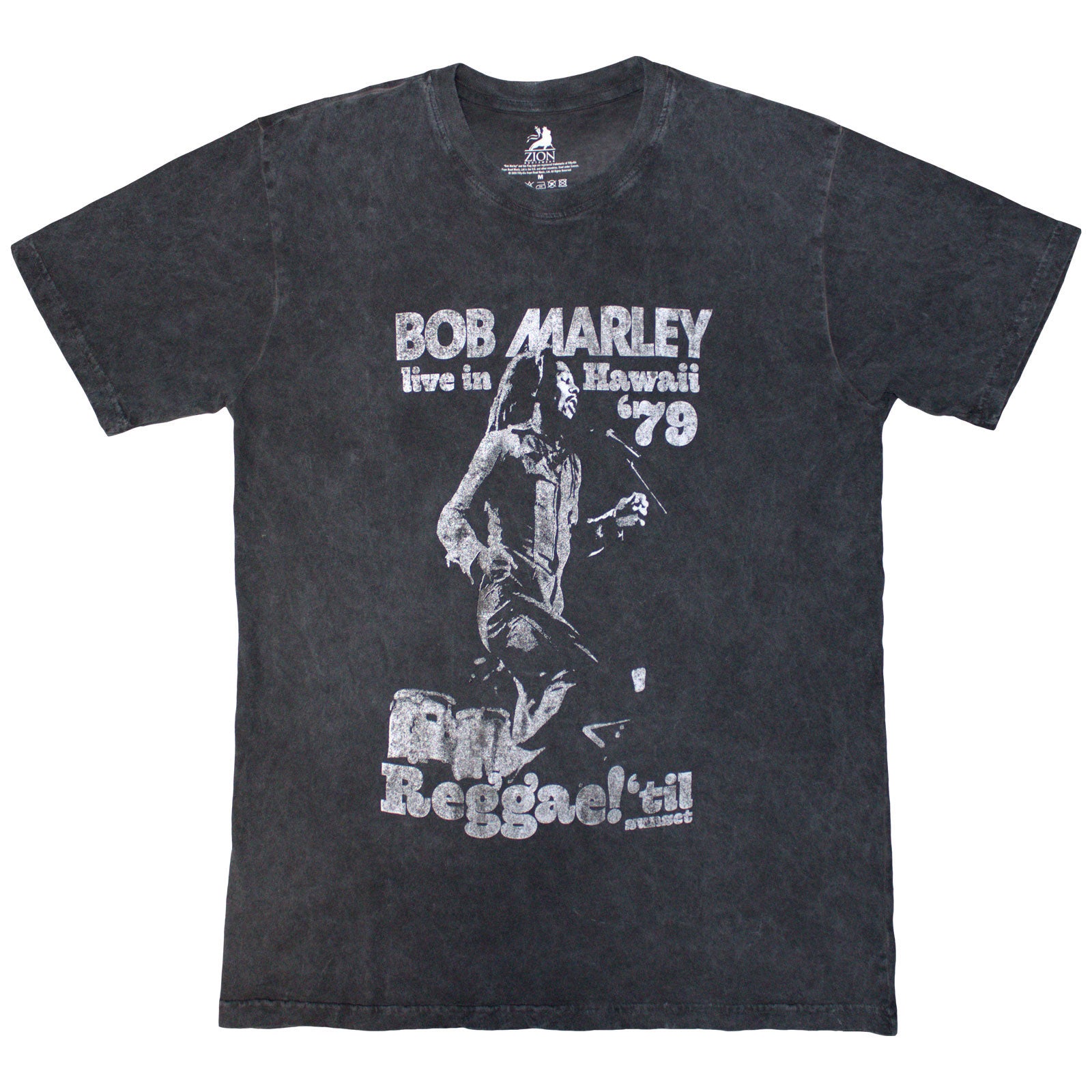 BOB MARLEY - HAWAII - T-Shirt Grey (Wash Collection)