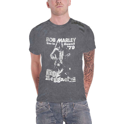 BOB MARLEY - HAWAII - T-Shirt Grey (Wash Collection)