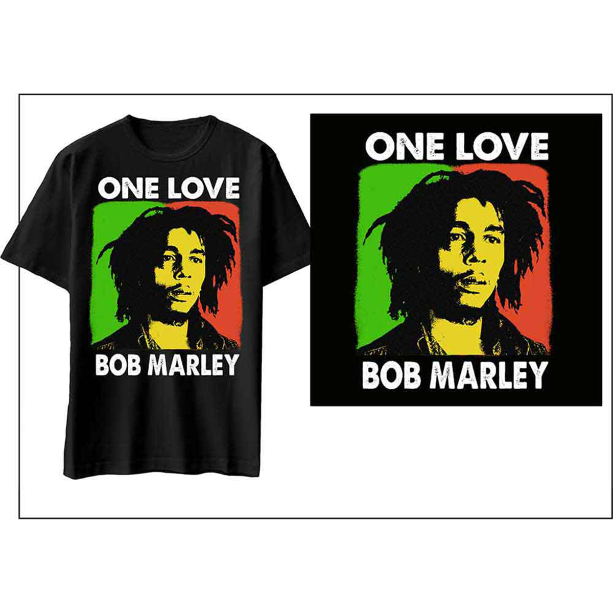 BOB MARLEY - ONE LOVE - T-Shirt Black