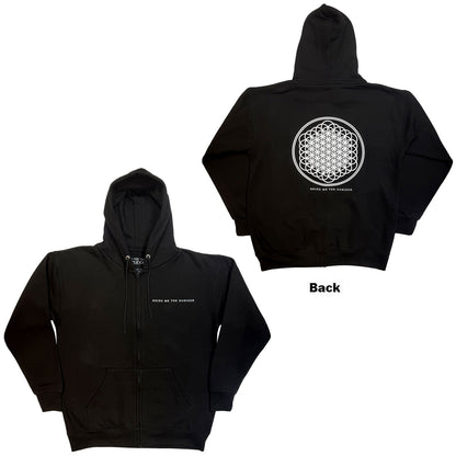 BRING ME THE HORIZON - FLOWER OF LIFE - Zipped Hoodie Black (Back Print)