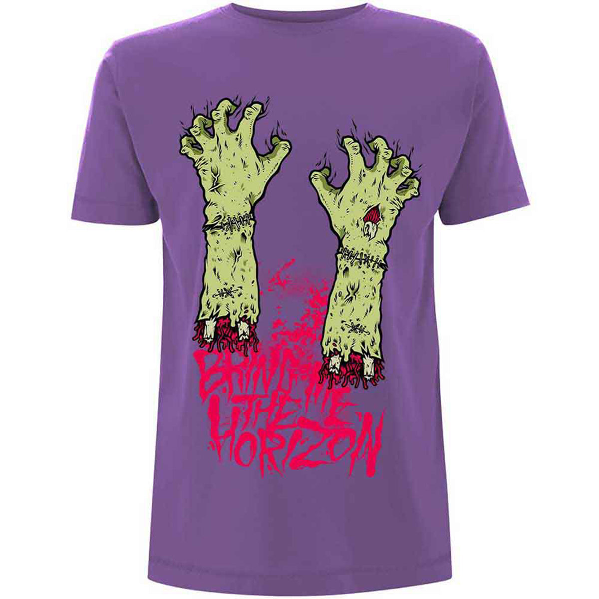 BRING ME THE HORIZON - ZOMBIE HANDS - T-Shirt Purple