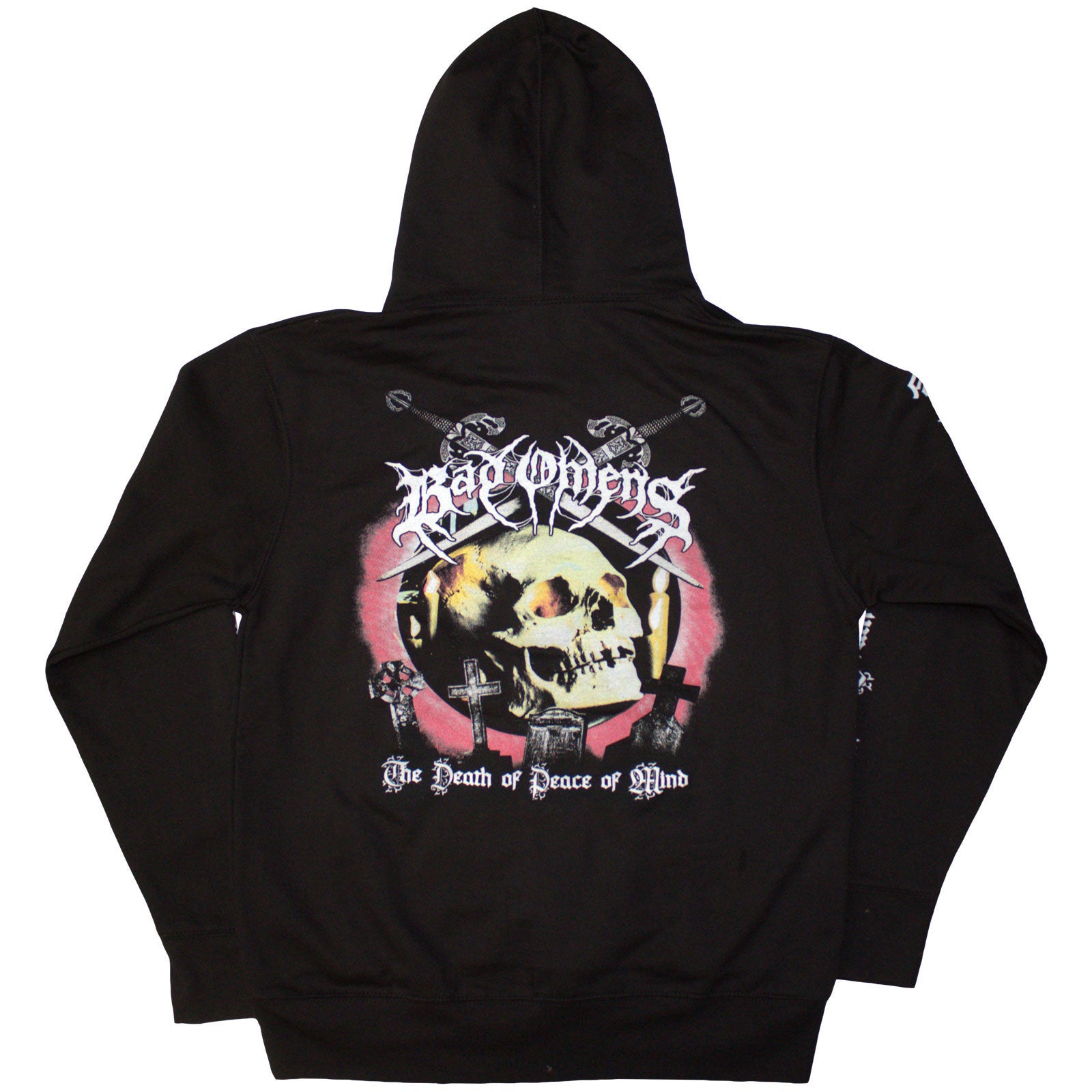 BAD OMENS - SKULL AND CANDLES - Pullover Hoodie Black (Back Print)