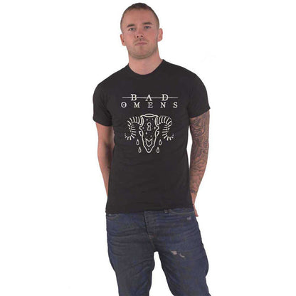 BAD OMENS - RAM SKULL - T-Shirt Black