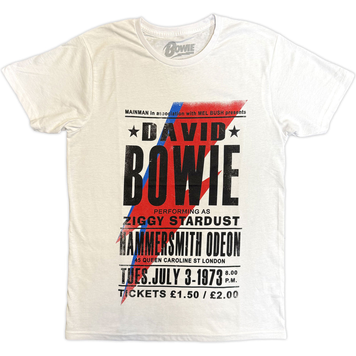 DAVID BOWIE - HAMMERSMITH ODEON - T-Shirt White