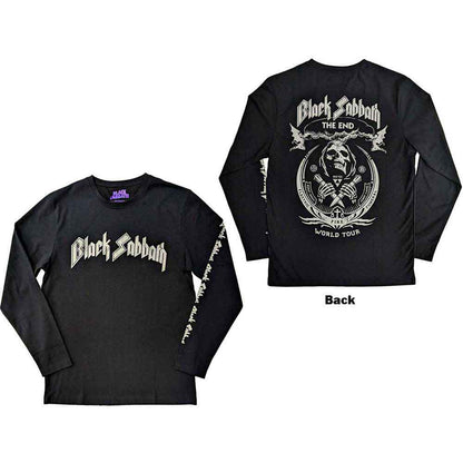 BLACK SABBATH - THE END MUSHROOM CLOUD - Long Sleeve T-Shirt Black (Back & Sleeve Print)