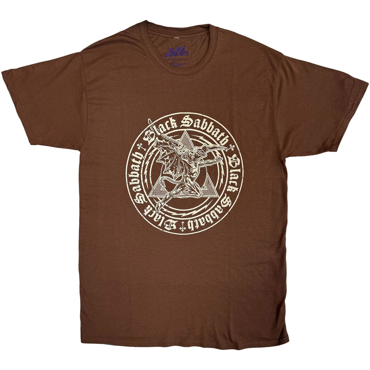 BLACK SABBATH - HENRY PYRAMID EMBLEM - T-Shirt Brown
