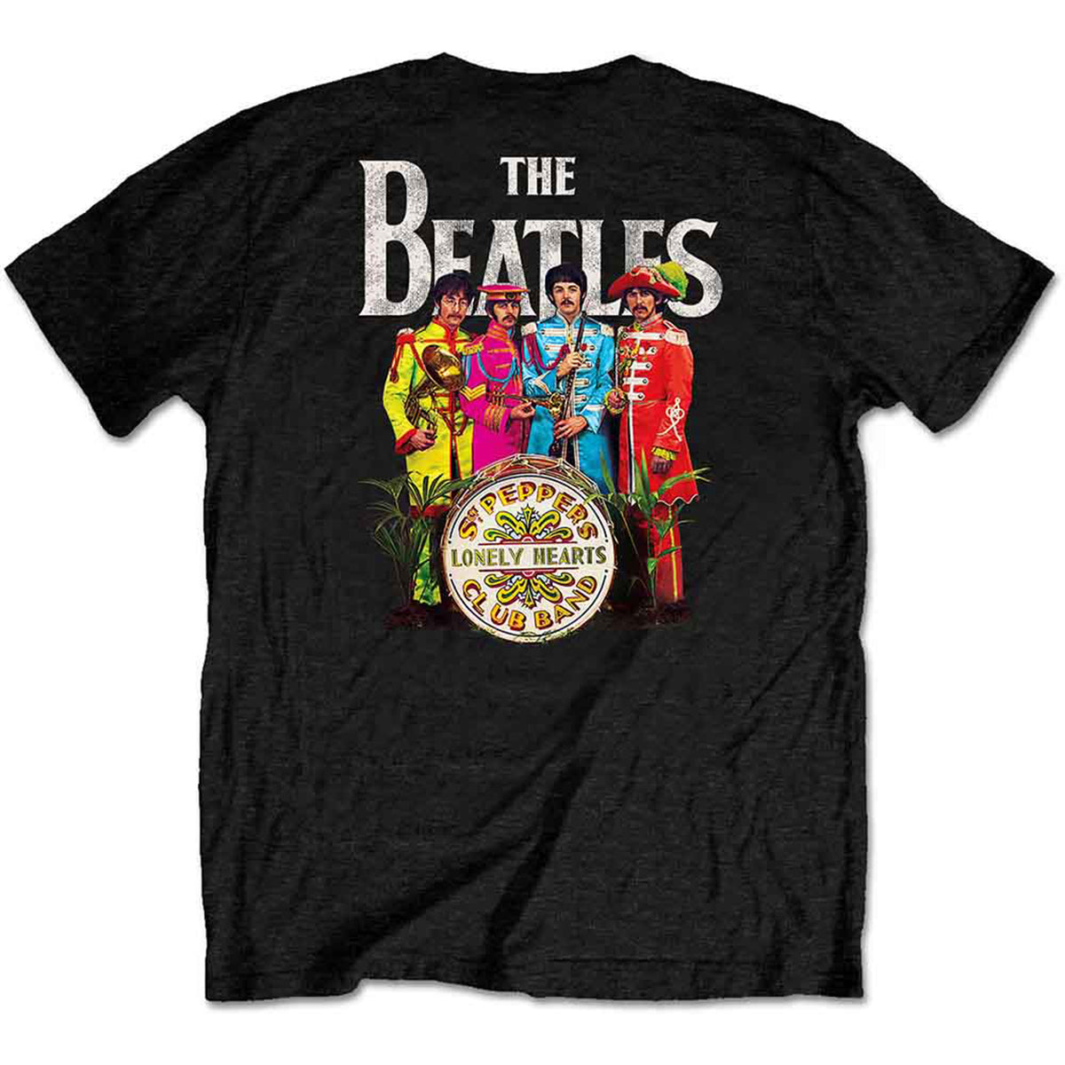 BEATLES, THE - SGT PEPPER - Retail Pack T-Shirt Black (Back Print)