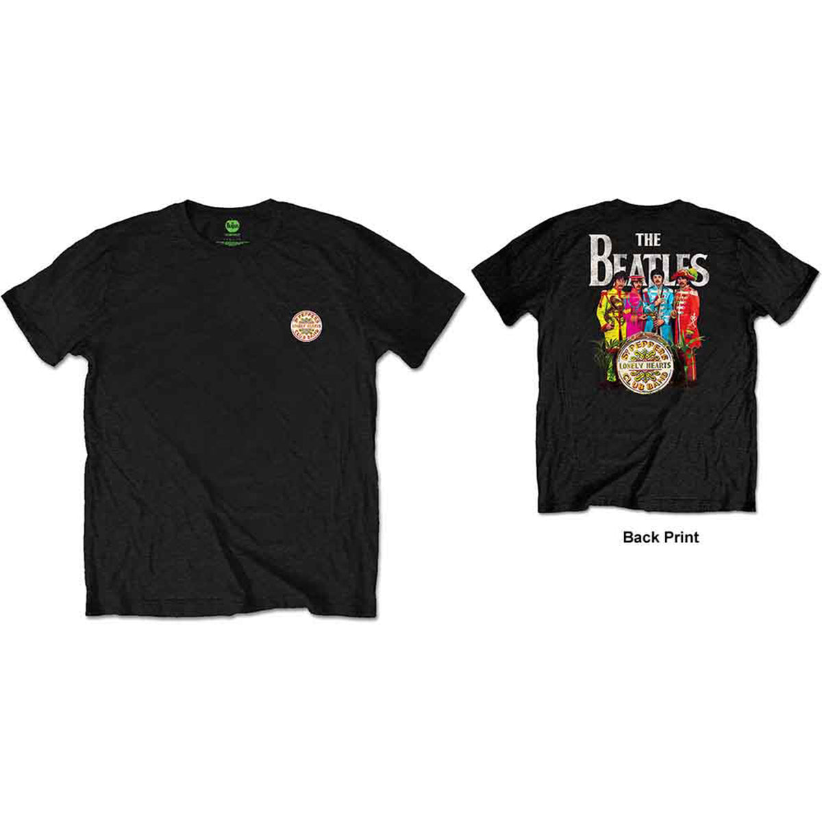 BEATLES, THE - SGT PEPPER - Retail Pack T-Shirt Black (Back Print)