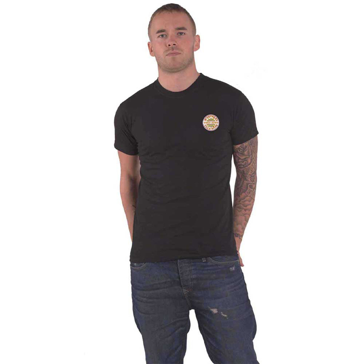 BEATLES, THE - SGT PEPPER - Retail Pack T-Shirt Black (Back Print)