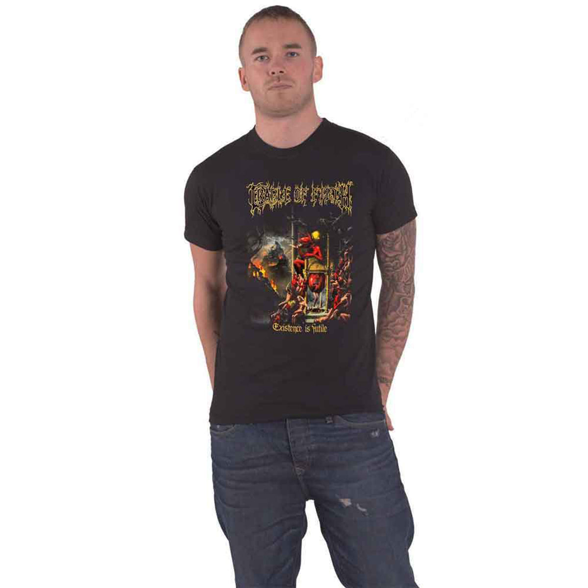 CRADLE OF FILTH - EXISTENCE IS FUTILE - T-Shirt Black (Back Print)