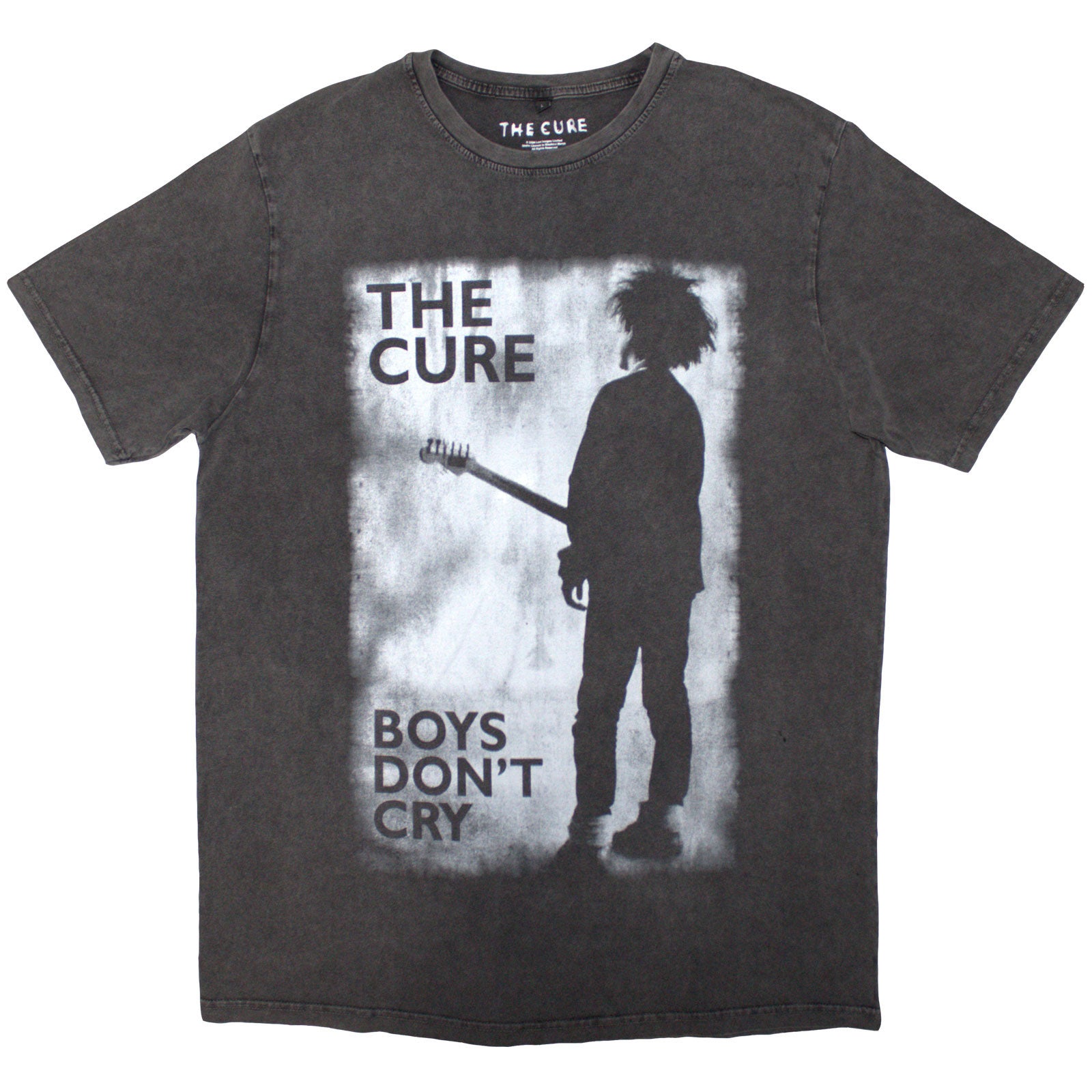 CURE, THE - BOYS DON'T CRY BLACK & WHITE - Stone Wash T-Shirt Grey
