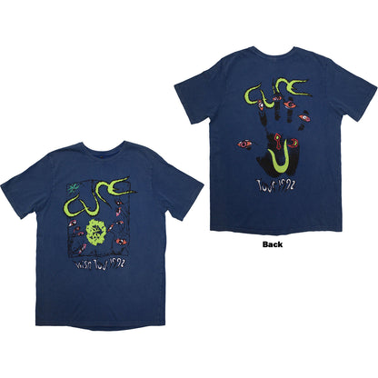 CURE, THE - WISH TOUR '92 - Stone Wash T-Shirt Blue (Back Print)