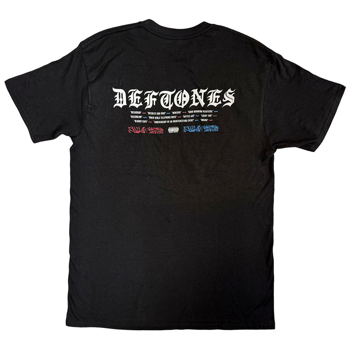 DEFTONES - STATIC SKULL - T-Shirt Black (Back Print)