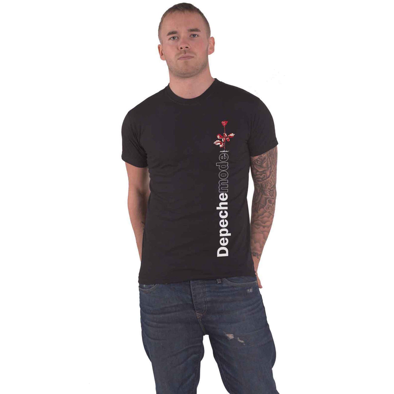 DEPECHE MODE - VIOLATOR SIDE ROSE - T-Shirt Black