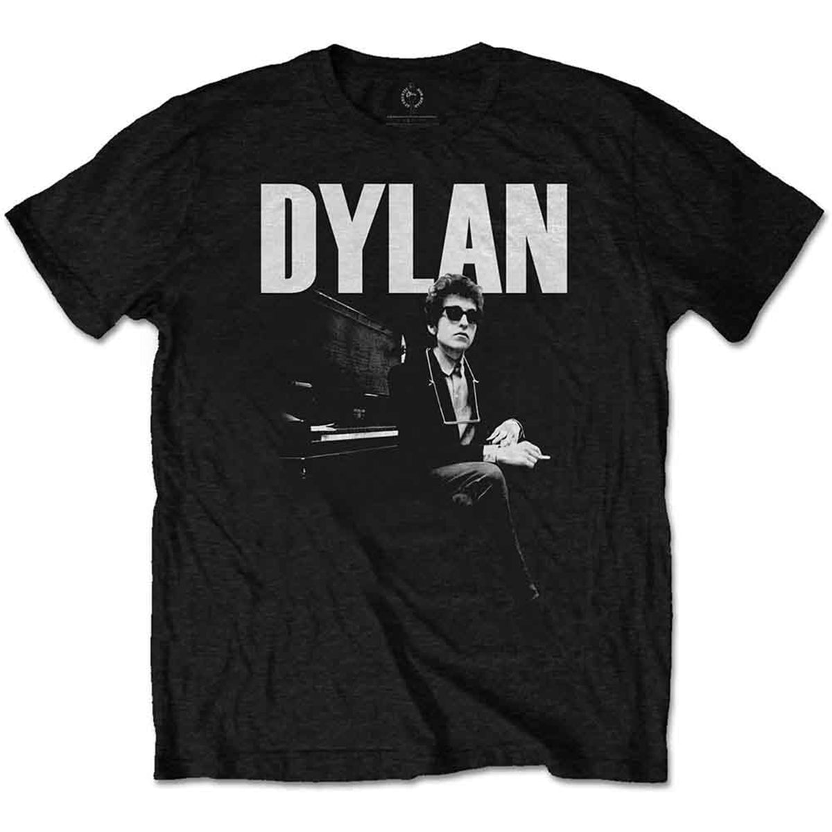 BOB DYLAN - AT PIANO - T-Shirt Black