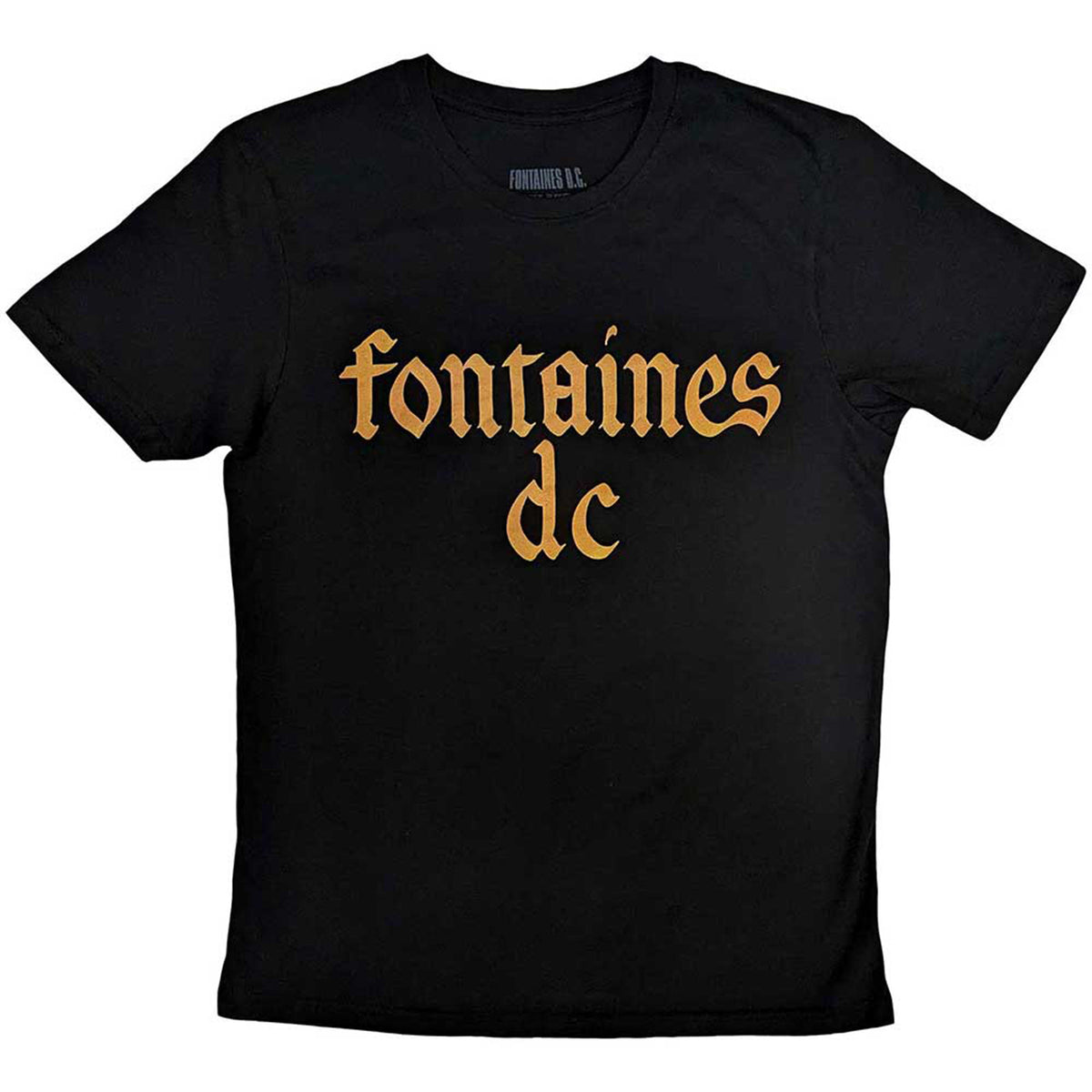 FONTAINES D.C. - GOTHIC LOGO - T-Shirt Black