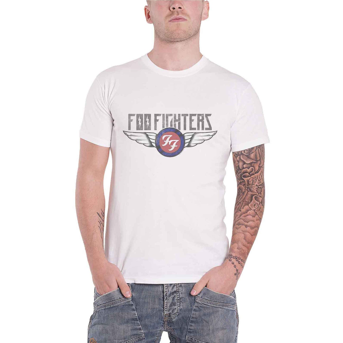 FOO FIGHTERS - FLASH WINGS - T-Shirt White