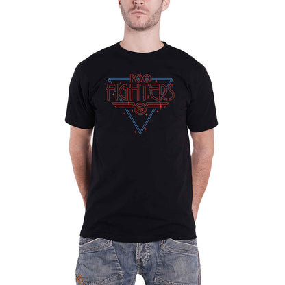 FOO FIGHTERS - BLACK DISCO OUTLINE - T-Shirt Black