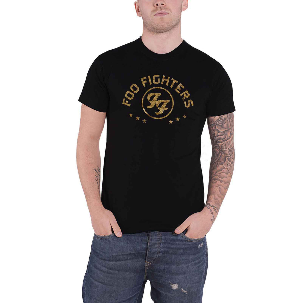 FOO FIGHTERS - ARCHED STARS - T-Shirt Black