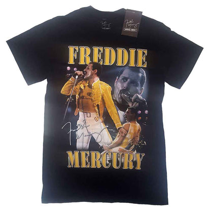 FREDDIE MERCURY - LIVE HOMAGE - T-Shirt Black