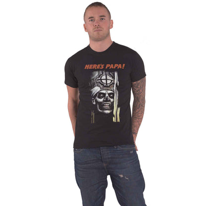 GHOST - HERE'S PAPA - T-Shirt Black (Back Print)