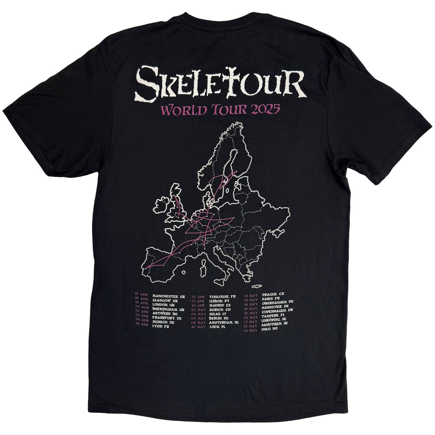 GHOST - SKELETOUR ADMAT '25 TOUR DATES - T-Shirt Black (Back Print)