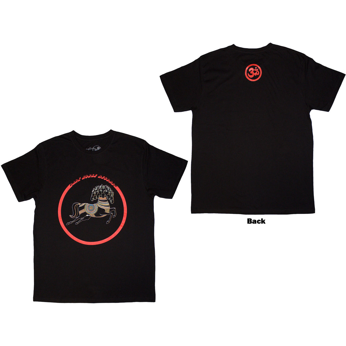 GEORGE HARRISON - DARK HORSE LOGO - T-Shirt Black (Back Print)