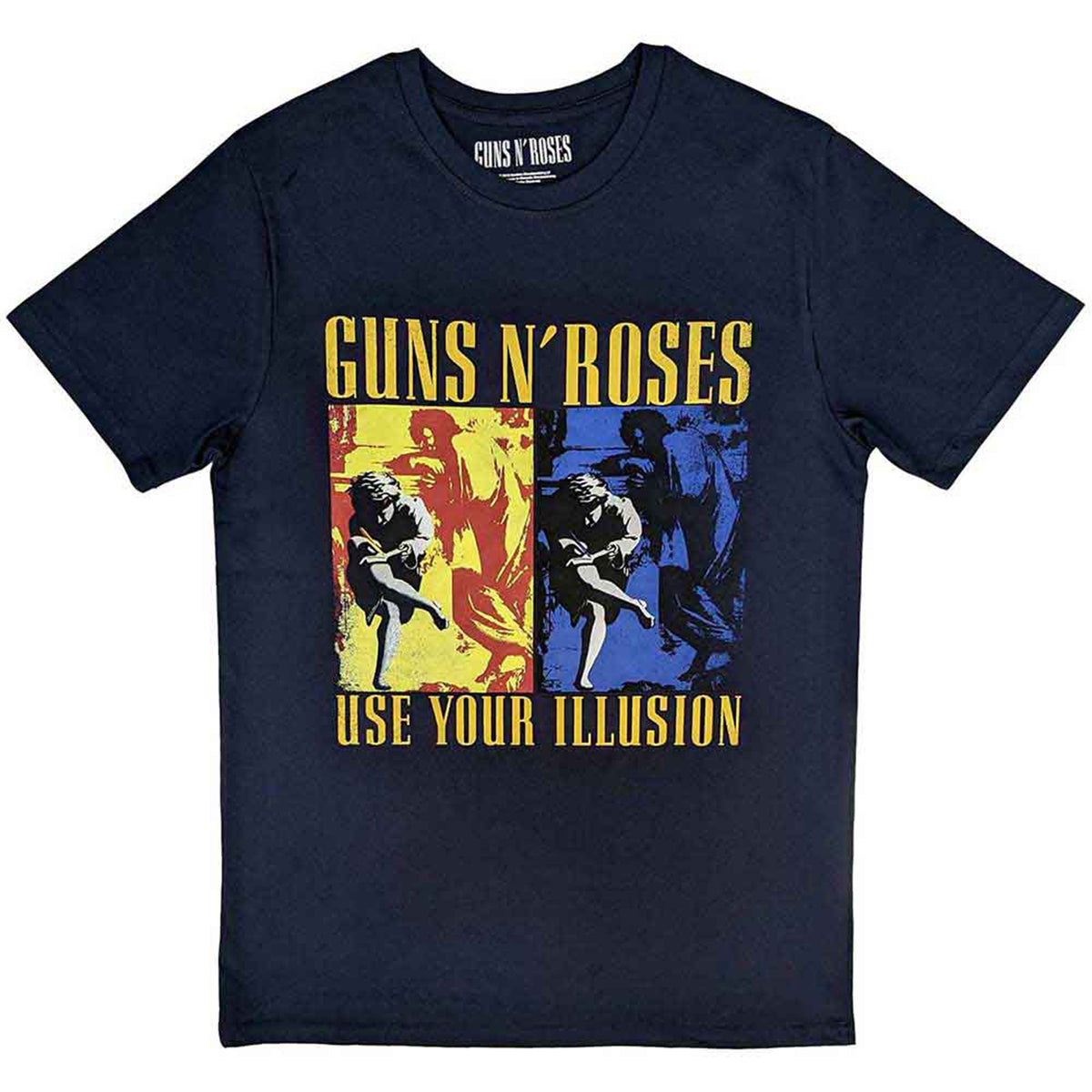 GUNS N ROSES - USE YOUR ILLUSION NAVY - T-Shirt Blue