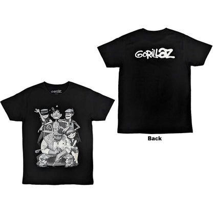 GORILLAZ - GEORGE SPRAY - T-Shirt Black (Back Print)
