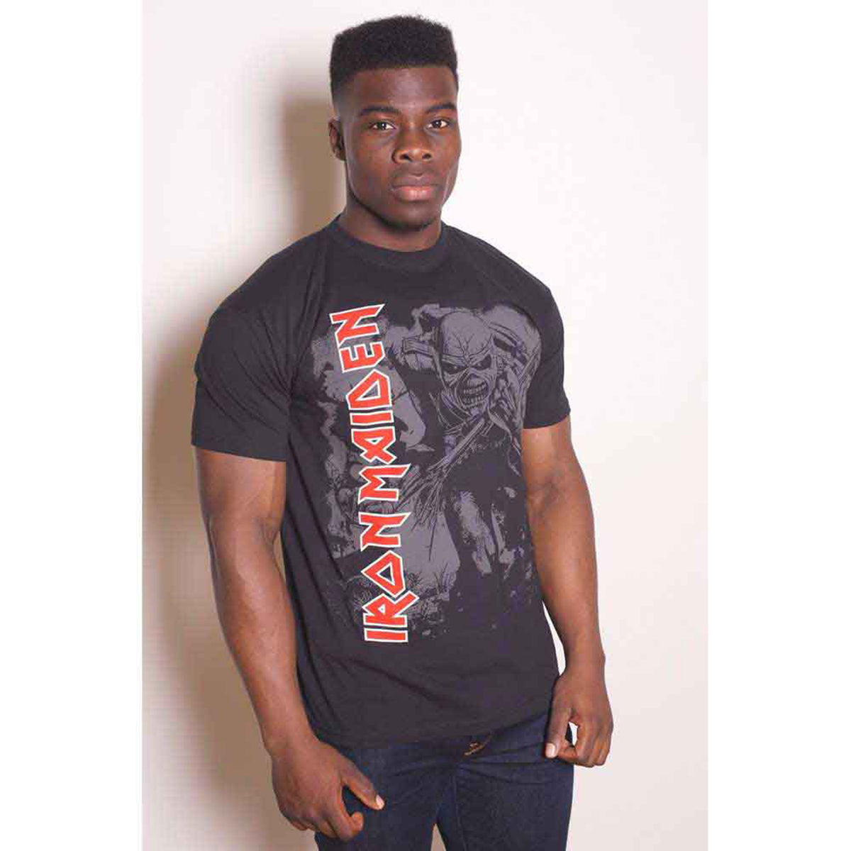 IRON MAIDEN - HI-CONTRAST TROOPER - T-Shirt Schwarz