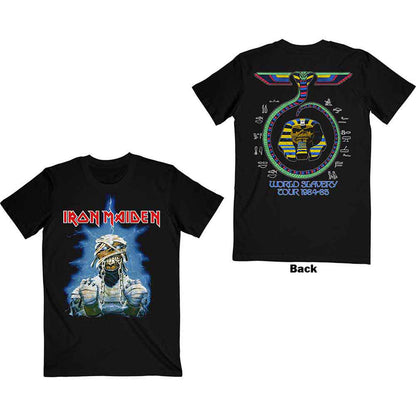 IRON MAIDEN - WORLD SLAVERY TOUR '84 - '85 - T-Shirt Black (Back Print)