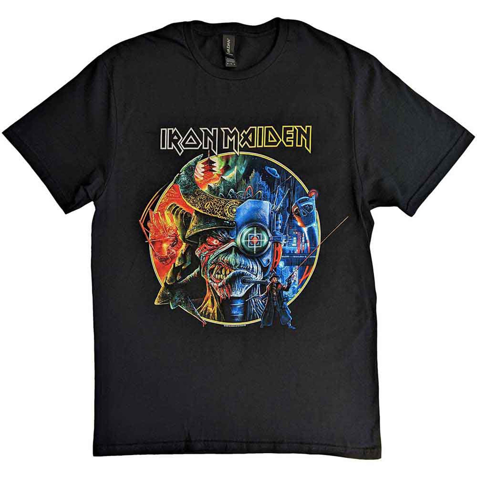 IRON MAIDEN - THE FUTURE PAST TOUR '23 CIRCLE ART - T-Shirt Black