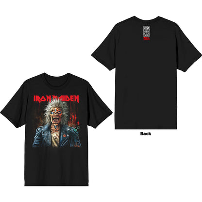 IRON MAIDEN - EST. 1975 EDDIE SCREAM PORTRAIT - T-Shirt Black (Back Print)