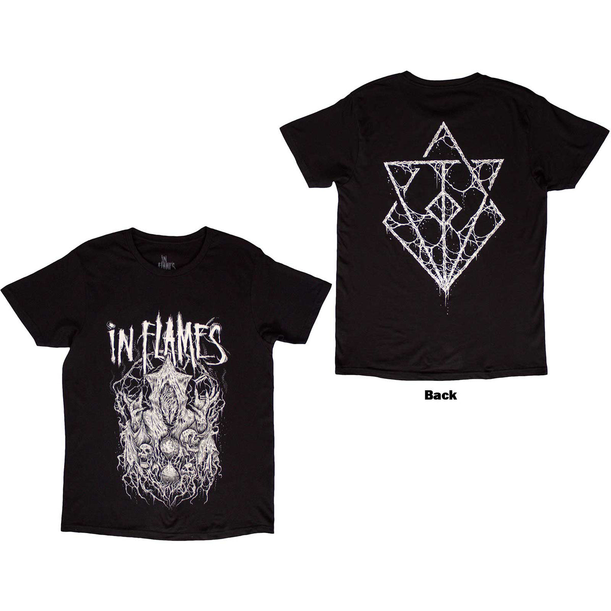 IN FLAMES - BURIED IN TIME - T-Shirt Black (Back Print)