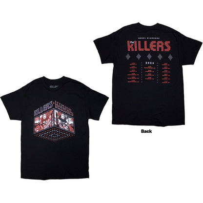 KILLERS, THE - TOUR '24 REBEL DIAMONDS - T-Shirt Black (Back Print & Ex-Tour)